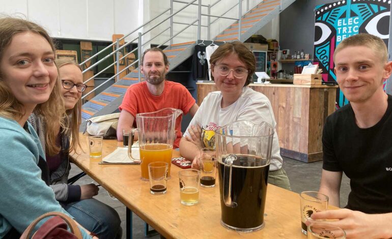 Uni students study science behind brewing beer at Electric Bear