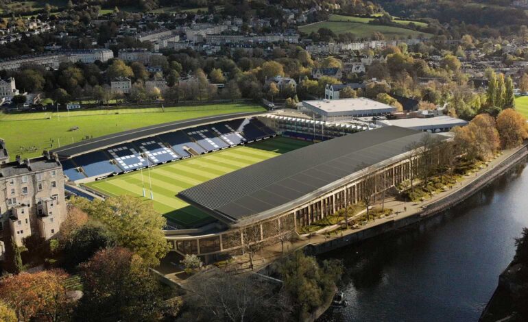 Revised designs submitted for planned Bath Rugby stadium at The Rec