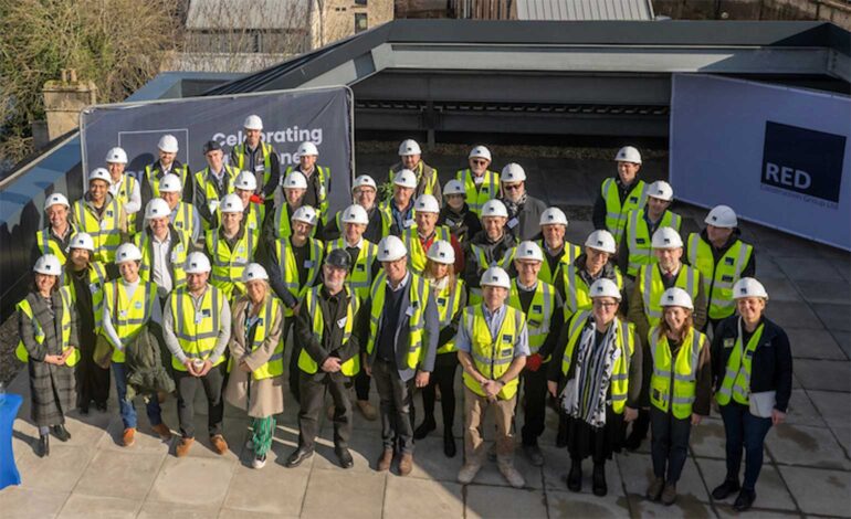 Topping out ceremony marks latest milestone for new accommodation