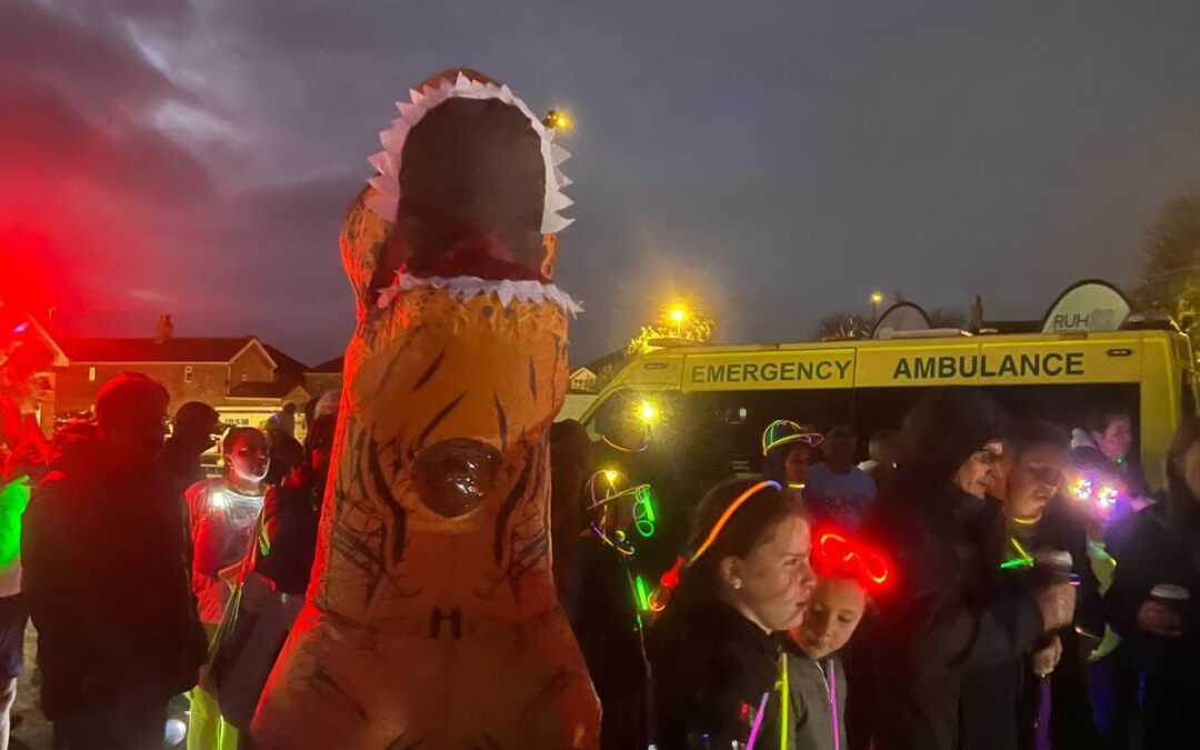 Over 170 people take part in night-time fun run for hospital charity