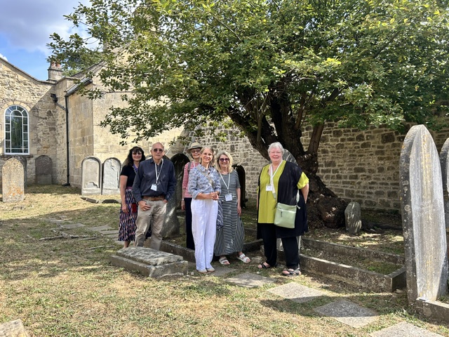 Wera with trustees and volunteers at the Jewish Burial Ground